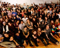 Winter 2012 panorama photo of ITP students